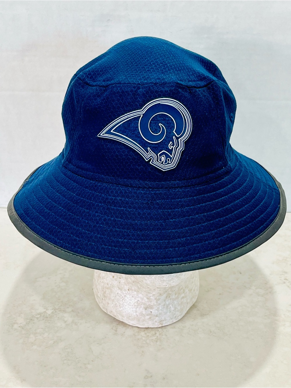 NFL Los Angeles Rams Navy Blue On Field Sideline Bucket Hat*No Chinstrap